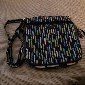 Vera Bradley Vibrant Blue and Green Crossbody Bag
